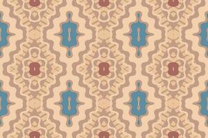 Ikat Damask Paisley Embroidery Background. Ikat Prints Geometric Ethnic Oriental Pattern Traditional. Ikat Aztec Style Abstract Design for Print Texture,fabric,saree,sari,carpet. vector