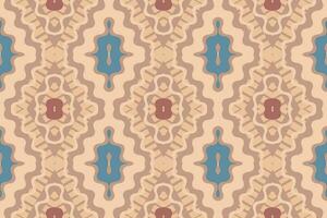 Ikat Damask Paisley Embroidery Background. Ikat Prints Geometric Ethnic Oriental Pattern Traditional. Ikat Aztec Style Abstract Design for Print Texture,fabric,saree,sari,carpet. vector