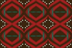 Ikat Damask Paisley Embroidery Background. Ikat Design Geometric Ethnic Oriental Pattern traditional.aztec Style Abstract Vector illustration.design for Texture,fabric,clothing,wrapping,sarong.