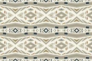 Ikat Floral Paisley Embroidery Background. Ikat Seamless Geometric Ethnic Oriental Pattern Traditional. Ikat Aztec Style Abstract Design for Print Texture,fabric,saree,sari,carpet. vector