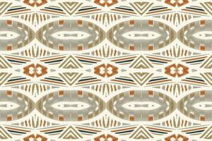 Ikat Damask Paisley Embroidery Background. Ikat Damask Geometric Ethnic Oriental Pattern Traditional. Ikat Aztec Style Abstract Design for Print Texture,fabric,saree,sari,carpet. vector