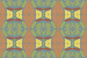 Ikat Damask Paisley Embroidery Background. Ikat Pattern Geometric Ethnic Oriental Pattern Traditional. Ikat Aztec Style Abstract Design for Print Texture,fabric,saree,sari,carpet. vector