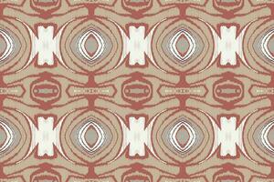 Ikat Damask Paisley Embroidery Background. Ikat Texture Geometric Ethnic Oriental Pattern traditional.aztec Style Abstract Vector illustration.design for Texture,fabric,clothing,wrapping,sarong.