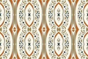Ikat Damask Paisley Embroidery Background. Ikat Triangle Geometric Ethnic Oriental Pattern Traditional. Ikat Aztec Style Abstract Design for Print Texture,fabric,saree,sari,carpet. vector