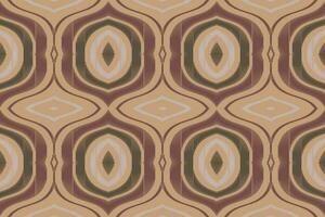Ikat Damask Paisley Embroidery Background. Ikat Texture Geometric Ethnic Oriental Pattern traditional.aztec Style Abstract Vector illustration.design for Texture,fabric,clothing,wrapping,sarong.