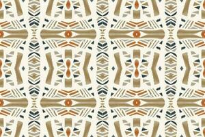 Ikat Damask Paisley Embroidery Background. Ikat Chevron Geometric Ethnic Oriental Pattern Traditional. Ikat Aztec Style Abstract Design for Print Texture,fabric,saree,sari,carpet. vector