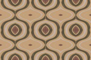Ikat Damask Paisley Embroidery Background. Ikat Triangle Geometric Ethnic Oriental Pattern Traditional. Ikat Aztec Style Abstract Design for Print Texture,fabric,saree,sari,carpet. vector