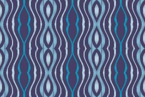 Ikat Damask Paisley Embroidery Background. Ikat Flower Geometric Ethnic Oriental Pattern Traditional. Ikat Aztec Style Abstract Design for Print Texture,fabric,saree,sari,carpet. vector