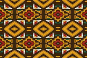 ikat floral cachemir bordado antecedentes. ikat azteca geométrico étnico oriental modelo tradicional.azteca estilo resumen vector ilustración.diseño para textura,tela,ropa,envoltura,pareo.