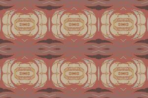 Ikat Damask Paisley Embroidery Background. Ikat Vector Geometric Ethnic Oriental Pattern Traditional. Ikat Aztec Style Abstract Design for Print Texture,fabric,saree,sari,carpet.