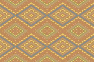 Ikat Damask Paisley Embroidery Background. Ikat Background Geometric Ethnic Oriental Pattern Traditional. Ikat Aztec Style Abstract Design for Print Texture,fabric,saree,sari,carpet. vector
