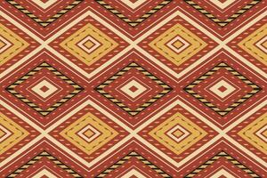 Ikat Damask Paisley Embroidery Background. Ikat Design Geometric Ethnic Oriental Pattern Traditional. Ikat Aztec Style Abstract Design for Print Texture,fabric,saree,sari,carpet. vector