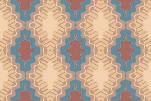Ikat Damask Paisley Embroidery Background. Ikat Pattern Geometric Ethnic Oriental Pattern Traditional. Ikat Aztec Style Abstract Design for Print Texture,fabric,saree,sari,carpet. vector