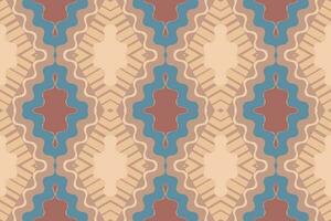 Ikat Damask Paisley Embroidery Background. Ikat Pattern Geometric Ethnic Oriental Pattern Traditional. Ikat Aztec Style Abstract Design for Print Texture,fabric,saree,sari,carpet. vector