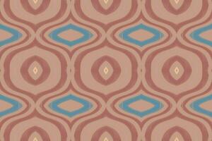 Ikat Damask Paisley Embroidery Background. Ikat Pattern Geometric Ethnic Oriental Pattern traditional.aztec Style Abstract Vector illustration.design for Texture,fabric,clothing,wrapping,sarong.