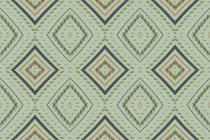 Ikat Damask Paisley Embroidery Background. Ikat Patterns Geometric Ethnic Oriental Pattern Traditional. Ikat Aztec Style Abstract Design for Print Texture,fabric,saree,sari,carpet. vector