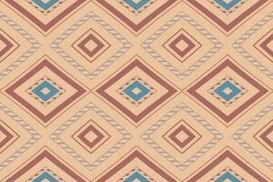 Ikat Damask Paisley Embroidery Background. Ikat Flower Geometric Ethnic Oriental Pattern Traditional. Ikat Aztec Style Abstract Design for Print Texture,fabric,saree,sari,carpet. vector