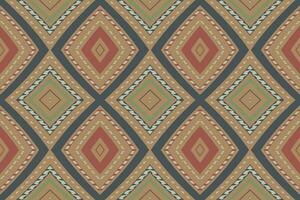 Ikat Damask Paisley Embroidery Background. Ikat Prints Geometric Ethnic Oriental Pattern Traditional. Ikat Aztec Style Abstract Design for Print Texture,fabric,saree,sari,carpet. vector