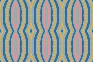 Ikat Floral Paisley Embroidery Background. Ikat Chevron Geometric Ethnic Oriental Pattern Traditional. Ikat Aztec Style Abstract Design for Print Texture,fabric,saree,sari,carpet. vector