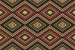 Ikat Damask Paisley Embroidery Background. Ikat Damask Geometric Ethnic Oriental Pattern Traditional. Ikat Aztec Style Abstract Design for Print Texture,fabric,saree,sari,carpet. vector