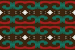 Ikat Damask Paisley Embroidery Background. Ikat Aztec Geometric Ethnic Oriental Pattern Traditional. Ikat Aztec Style Abstract Design for Print Texture,fabric,saree,sari,carpet. vector