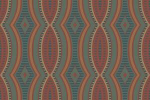 Motif Ikat Paisley Embroidery Background. Ikat Background Geometric Ethnic Oriental Pattern Traditional. Ikat Aztec Style Abstract Design for Print Texture,fabric,saree,sari,carpet. vector