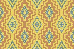 Ikat Damask Paisley Embroidery Background. Ikat Diamond Geometric Ethnic Oriental Pattern Traditional. Ikat Aztec Style Abstract Design for Print Texture,fabric,saree,sari,carpet. vector