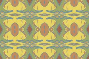 Ikat Damask Paisley Embroidery Background. Ikat Prints Geometric Ethnic Oriental Pattern Traditional. Ikat Aztec Style Abstract Design for Print Texture,fabric,saree,sari,carpet. vector