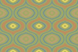 Ikat Floral Paisley Embroidery Background. Ikat Texture Geometric Ethnic Oriental Pattern Traditional. Ikat Aztec Style Abstract Design for Print Texture,fabric,saree,sari,carpet. vector