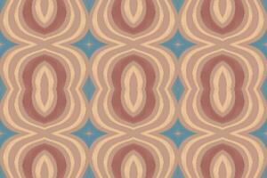 Ikat Damask Paisley Embroidery Background. Ikat Print Geometric Ethnic Oriental Pattern traditional.aztec Style Abstract Vector illustration.design for Texture,fabric,clothing,wrapping,sarong.