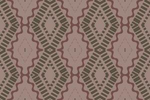 Ikat Floral Paisley Embroidery Background. Ikat Design Geometric Ethnic Oriental Pattern Traditional. Ikat Aztec Style Abstract Design for Print Texture,fabric,saree,sari,carpet. vector