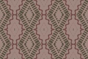 Ikat Floral Paisley Embroidery Background. Ikat Design Geometric Ethnic Oriental Pattern Traditional. Ikat Aztec Style Abstract Design for Print Texture,fabric,saree,sari,carpet. vector