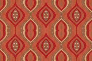 Ikat Floral Paisley Embroidery Background. Ikat Fabric Geometric Ethnic Oriental Pattern Traditional. Ikat Aztec Style Abstract Design for Print Texture,fabric,saree,sari,carpet. vector