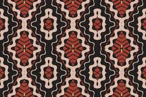 Ikat Damask Paisley Embroidery Background. Ikat Flower Geometric Ethnic Oriental Pattern Traditional. Ikat Aztec Style Abstract Design for Print Texture,fabric,saree,sari,carpet. vector
