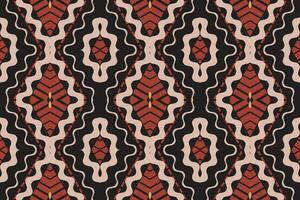 Ikat Damask Paisley Embroidery Background. Ikat Flower Geometric Ethnic Oriental Pattern Traditional. Ikat Aztec Style Abstract Design for Print Texture,fabric,saree,sari,carpet. vector