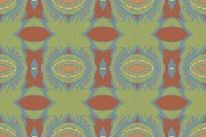 Ikat Damask Paisley Embroidery Background. Ikat Patterns Geometric Ethnic Oriental Pattern Traditional. Ikat Aztec Style Abstract Design for Print Texture,fabric,saree,sari,carpet. vector