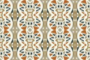 Ikat Damask Paisley Embroidery Background. Ikat Flower Geometric Ethnic Oriental Pattern Traditional. Ikat Aztec Style Abstract Design for Print Texture,fabric,saree,sari,carpet. vector