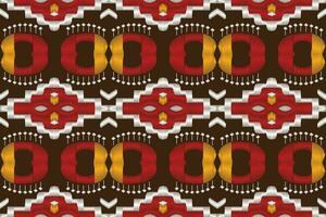 Motif Ikat Paisley Embroidery Background. Ikat Design Geometric Ethnic Oriental Pattern Traditional. Ikat Aztec Style Abstract Design for Print Texture,fabric,saree,sari,carpet. vector