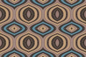 Ikat Damask Paisley Embroidery Background. Ikat Texture Geometric Ethnic Oriental Pattern Traditional. Ikat Aztec Style Abstract Design for Print Texture,fabric,saree,sari,carpet. vector