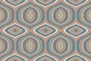 Ikat Damask Paisley Embroidery Background. Ikat Patterns Geometric Ethnic Oriental Pattern Traditional. Ikat Aztec Style Abstract Design for Print Texture,fabric,saree,sari,carpet. vector