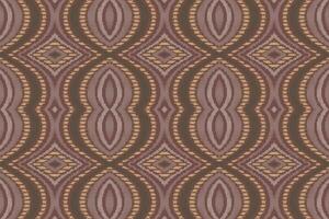 Ikat Floral Paisley Embroidery Background. Ikat Fabric Geometric Ethnic Oriental Pattern Traditional. Ikat Aztec Style Abstract Design for Print Texture,fabric,saree,sari,carpet. vector