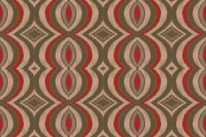 Ikat Floral Paisley Embroidery Background. Ikat Seamless Pattern Geometric Ethnic Oriental Pattern Traditional. Ikat Aztec Style Abstract Design for Print Texture,fabric,saree,sari,carpet. vector