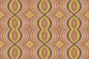 Ikat Floral Paisley Embroidery Background. Ikat Background Geometric Ethnic Oriental Pattern Traditional. Ikat Aztec Style Abstract Design for Print Texture,fabric,saree,sari,carpet. vector