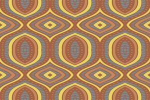 Ikat Damask Paisley Embroidery Background. Ikat Frame Geometric Ethnic Oriental Pattern Traditional. Ikat Aztec Style Abstract Design for Print Texture,fabric,saree,sari,carpet. vector