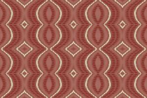 Ikat Damask Paisley Embroidery Background. Ikat Print Geometric Ethnic Oriental Pattern Traditional. Ikat Aztec Style Abstract Design for Print Texture,fabric,saree,sari,carpet. vector