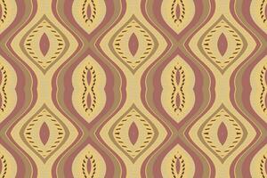 Ikat Floral Paisley Embroidery Background. Ikat Triangle Geometric Ethnic Oriental Pattern Traditional. Ikat Aztec Style Abstract Design for Print Texture,fabric,saree,sari,carpet. vector