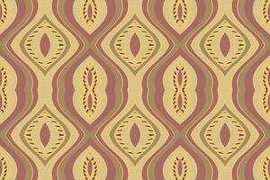 ikat floral cachemir bordado antecedentes. ikat triángulo geométrico étnico oriental modelo tradicional. ikat azteca estilo resumen diseño para impresión textura,tela,sari,sari,alfombra. vector