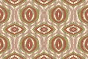 Ikat Damask Paisley Embroidery Background. Ikat Flowers Geometric Ethnic Oriental Pattern Traditional. Ikat Aztec Style Abstract Design for Print Texture,fabric,saree,sari,carpet. vector