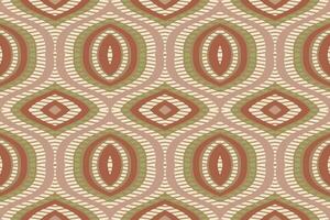 Ikat Damask Paisley Embroidery Background. Ikat Flowers Geometric Ethnic Oriental Pattern Traditional. Ikat Aztec Style Abstract Design for Print Texture,fabric,saree,sari,carpet. vector