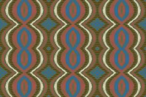 Ikat Floral Paisley Embroidery Background. Ikat Aztec Geometric Ethnic Oriental Pattern Traditional. Ikat Aztec Style Abstract Design for Print Texture,fabric,saree,sari,carpet. vector